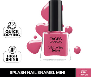 faces canada ultime pro splash mini nail enamel pink punch 130