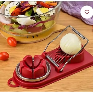 2 in 1 egg slicer egg cutter for hard boiled eggs egg slicer 2 in 1 boiled egg cutter with plastic cutting wire kitchen cooking tool multicolor