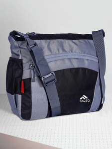 facto grey black sling bag men  women