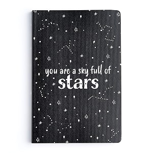 factor notes 100 gsm a5 notebook dot grid  144 pages a sky full of stars