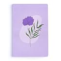 Factor Notes A5 Notebook (Violet Bloom)| Dot Grid, 160 Pages, 90 GSM Thick Paper | Cute Aesthetic Notebook for Women
