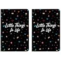 FACTOR NOTES Notebook: 90 GSM, B6, Ruled, 112 Pages Journal Diary (Little Things in Life) (Pack of 2)