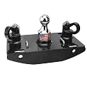 Factory Original Style Puck System for 2019-2024 Ram 2500, Ram 3500, Lockable 2-5/16" Gooseneck Ball, Safety Chain Anchors Included, Drilling Required
