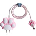 FACTOTECH Protective Charging Case for iPhone 11/12/13/14/15/16/Pro Max,for 18W/20W Charger and Charging Cable,Have Durable Cable Sleeve -CAT Claw