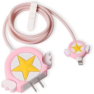 factotech protective charging case for iphone 111213141516pro maxfor 18w20w charger and charging cablehave durable cable sleeve -pink star