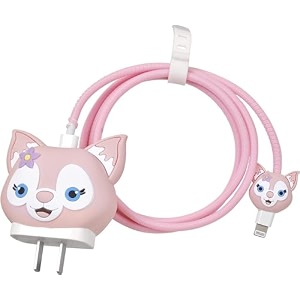 factotech protective charging case for iphone 111213141516pro maxfor 18w20w charger and charging cablehave durable cable sleeve -pink lina