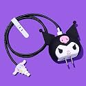 FACTOTECH Protective Charging Case for iPhone 11/12/13/14/15/16/Pro Max,for 18W/20W Charger and Charging Cable,Have Durable Cable Sleeve -Black Merlot White Dog