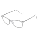 Faddish Anti-glare Rectangular Unisex Spectacle Frame with UV400 &amp; Bluelight Blocking Computer Glasses for Eye Safety from Bluelight by Computer Mobile(SKUDDY C110 BBL|Blue Block|UV400|Transparent)
