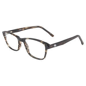 faddish full rim square unisex spectacle frame - m-521-5149 brown mc