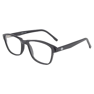 faddish full rim square unisex spectacle frame - m-521-5149 black