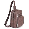FADEON Sling Bags for Women Crossbody Bag, Designer PU Leather Sling Purse