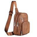 FADEON Sling Bags for Women Crossbody Bag, Designer PU Leather Sling Purse
