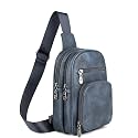 FADEON Sling Bags for Women Crossbody Bag, Designer PU Leather Sling Purse