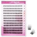 FADLASH Lash Clusters Natural Eyelash Clusters DIY D Curl 8-16mm Cluster Eyelash Extensions with Soft Thin Band Reusable Individual Lashes for Self Use (R021, 8-16mm)