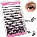 FADLASH Lash Clusters Volume Fluffy Lash Clusters 8-16mm Waterproof Lashes Clusters Comfortable Cluster Lashes DIY Reusable Cluster Eyelash Extensions for Beginners at Home