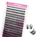 FADLASH Lash Clusters Wispy Eyelash Clusters 40D Natural Individual Lashes 8-16 mm and Waterproof Cluster Eyelash Extensions with Soft Thin Band