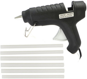 fadman itek black 40w 40 watt hot glue gun with 6 glue sticks standard temperature corded glue gun