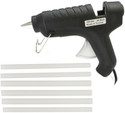 FADMAN ITEK BLACK 40W 40 WATT HOT GLUE GUN WITH 6 GLUE STICKS Standard Temperature Corded Glue Gun