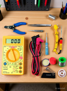 fadman mmtsakmolsqhr high quality 25w soldering iron equipments combo pack with digital multimeter