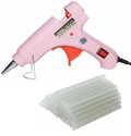 FADMAN Pink Mini 20 Watt & 25 Glue Sticks Hot Melt Glue Gun For Art & Crafts,DIY,Kirigami,Paper,PCB,Plush Toys,Crafts,Wood,Box Standard Temperature Corded Glue Gun