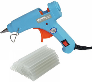 fadman sky blue mini 20 watt  25 glue sticks hot melt glue gun for art  craftsdiykirigamipaperpcbplush toyscraftswoodbox standard temperature corded glue gun