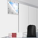 FADOTY 100% Blackout Curtains 2 Pack, 57"x 118" Black Out Window Cover