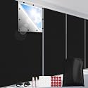 FADOTY 100% Blackout Curtains 2 Pack, 57"x 40" Black Out Window Cover