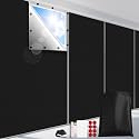 FADOTY 100% Blackout Curtains, 57"x 40" Portable Black Out Window Cover