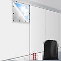FADOTY 100% Blackout Curtains, 57"x 40" Portable Black Out Window Cover