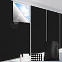 FADOTY 100% Blackout Curtains, 57"x 79" Portable Black Out Window Cover