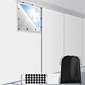 FADOTY 100% Blackout Curtains, 57"x 118" Portable Black Out Window Cover