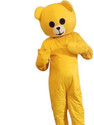 fadusellwers New Look Stylish Yellow Teddy Bear Mascot Costume (Size XL) Kids Costume Wear
