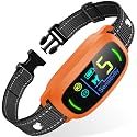 FAFAFROG Dog Bark Collar, Rechargeable Smart Collar, Anti Barking Training Collar with 5 Adjustable Sensitivity Beep Vibration, Bark Collar for Large Medium Small Dogs (Orange)