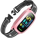 FAFAFROG Dog Bark Collar, Rechargeable Smart Collar, Anti Barking Training Collar with 5 Adjustable Sensitivity Beep Vibration, Bark Collar for Large Medium Small Dogs (Pink)
