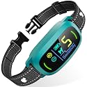 FAFAFROG Dog Bark Collar, Rechargeable Smart Collar, Anti Barking Training Collar with 5 Adjustable Sensitivity Beep Vibration, Bark Collar for Large Medium Small Dogs (Clear)