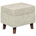 FAGAGA Foot Rest with Adjustable Cover, 18" Storage Ottoman Dorm