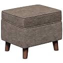 FAGAGA Storage Ottoman with Adjustable Cover, Soft Step Stool
