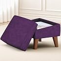 FAGAGA Storage Ottoman, Small Foot Stool Ottoman with Adjustable Lid
