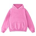 FAIABLE Mens Hoodies Oversized Unisex Acid Wash Hoodie Heavyweight Fleece Vintage Cotton Sweatshirt Men Women Streetwear