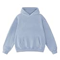 FAIABLE Mens Hoodies Oversized Unisex Acid Wash Hoodie Heavyweight Fleece Vintage Cotton Sweatshirt Men Women Streetwear