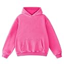 FAIABLE Mens Hoodies Oversized Unisex Acid Wash Hoodie Heavyweight Fleece Vintage Cotton Sweatshirt Men Women Streetwear