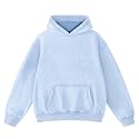 FAIABLE Mens Hoodies Oversized Unisex Acid Wash Hoodie Heavyweight Fleece Vintage Cotton Sweatshirt Men Women Streetwear