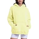 FAIABLE Womens Oversized Acid Wash Hoodie Unisex Heavyweight Fleece Cotton Hoodies Vintage Washed Sweatshirt for Women