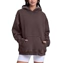 FAIABLE Womens Oversized Acid Wash Hoodie Unisex Heavyweight Fleece Cotton Hoodies Vintage Washed Sweatshirt for Women