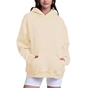 FAIABLE Womens Oversized Acid Wash Hoodie Unisex Heavyweight Fleece Cotton Hoodies Vintage Washed Sweatshirt for Women