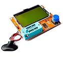 FainWan Multifunction LCR-T4 Mega328 Transistor Tester Diode Triode Capacitance ESR Meter MOS PNP/NPN M328 with Inductance Capacitor ESR Testing Function Green Backlight LCD Display