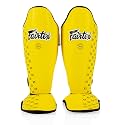 Fairtex SP5 Muay Thai Shin Guards for Men, Women, Kids | Shinguards are Premium, Lightweight & Durable | Extended Protection to Avoid shin splints During Training or Sparring