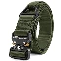 FAIRWIN Tactical Rigger Belt, 1.7 Inches Mens Nylon Webbing Utility Belt with V-ring Heavy-Duty Quick-Release Buckle