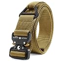 FAIRWIN Tactical Rigger Belt, 1.7 Inches Mens Nylon Webbing Utility Belt with V-ring Heavy-Duty Quick-Release Buckle