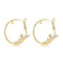 Hoop Earrings Hypoallergenic Gold Plated Earring